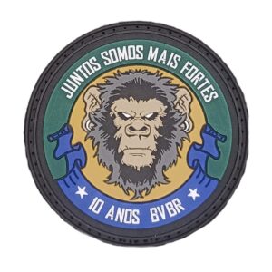 PATCH EMBORRACHADO 10 ANOS BVBR 7,8CM×7,8CM